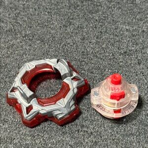 Red Silver Beyblade Parts TAKARA TOMY Beyblade Burst Forge Disc Burst Driver